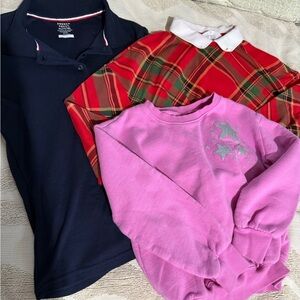 Girls XL clothing lot 3 tops spring fall winter H&M School